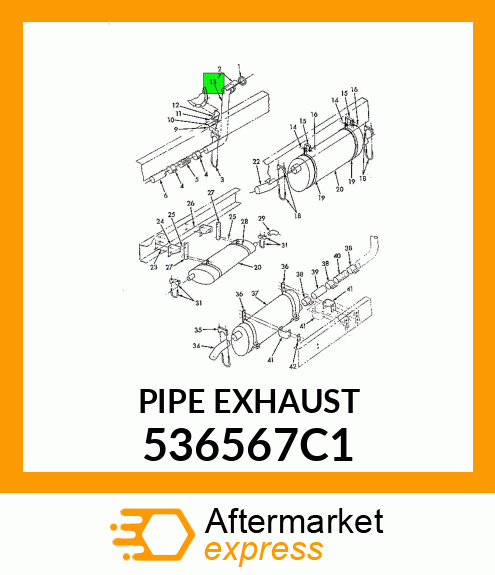 PIPE EXHAUST 536567C1