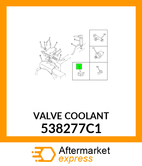 VALVE COOLANT 538277C1