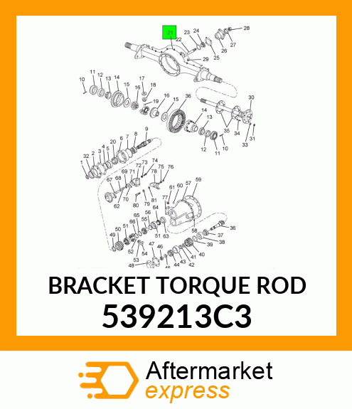 BRACKET TORQUE ROD 539213C3