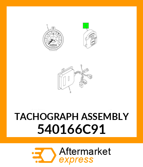 TACHOGRAPH ASSEMBLY 540166C91