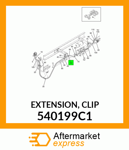 EXTENSION, CLIP 540199C1
