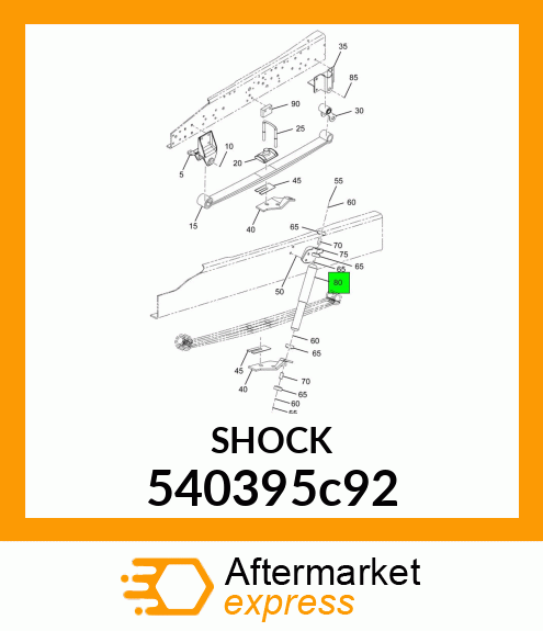 SHOCK ABSORBER 1 3/8" BORE 540395c92