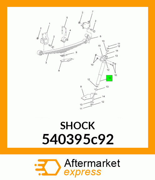 SHOCK ABSORBER 1 3/8" BORE 540395c92