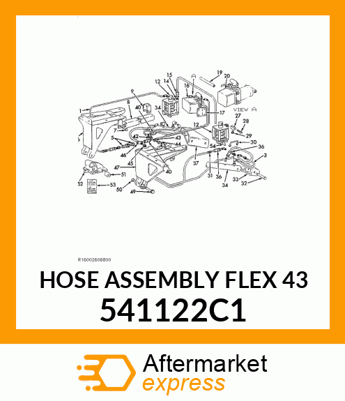 HOSE ASSEMBLY FLEX 43" 541122C1