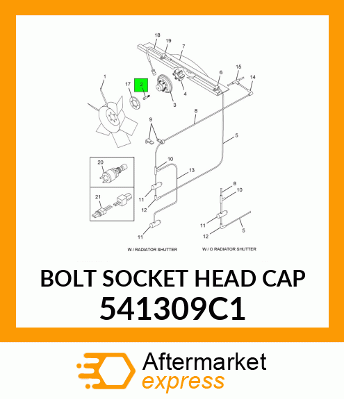 BOLT SOCKET HEAD CAP 541309C1