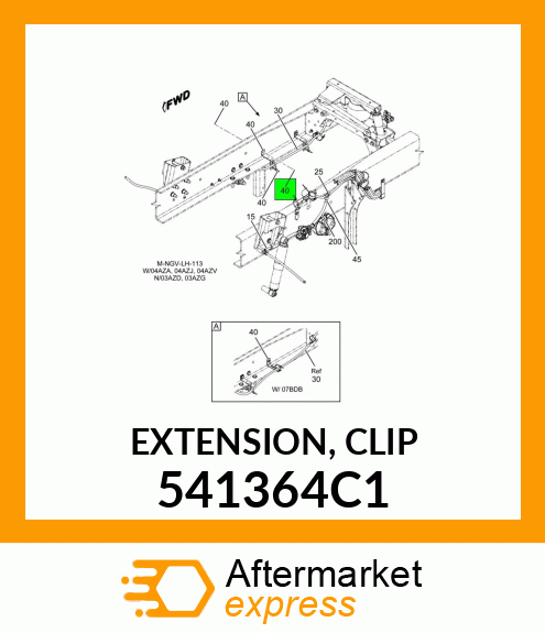 EXTENSION, CLIP 541364C1