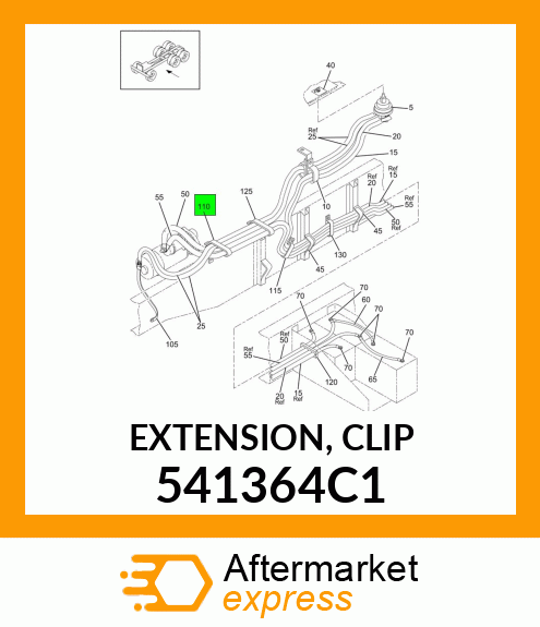 EXTENSION, CLIP 541364C1