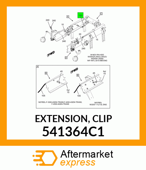 EXTENSION, CLIP 541364C1