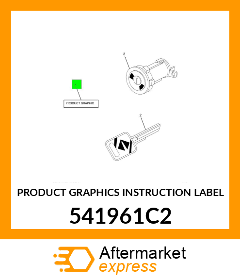 PRODUCT GRAPHICS INSTRUCTION LABEL 541961C2