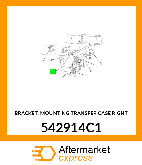 BRACKET, MOUNTING TRANSFER CASE RIGHT 542914C1