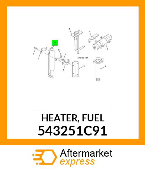 HEATER, FUEL 543251C91