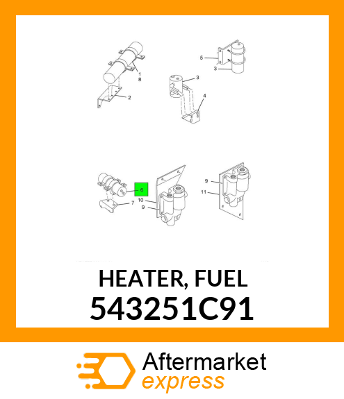 HEATER, FUEL 543251C91