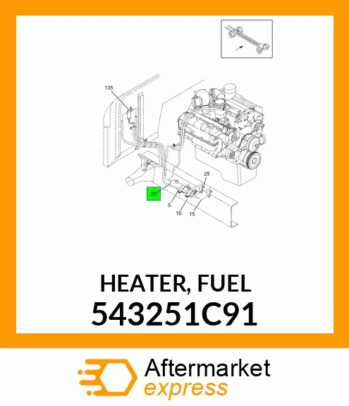 HEATER, FUEL 543251C91