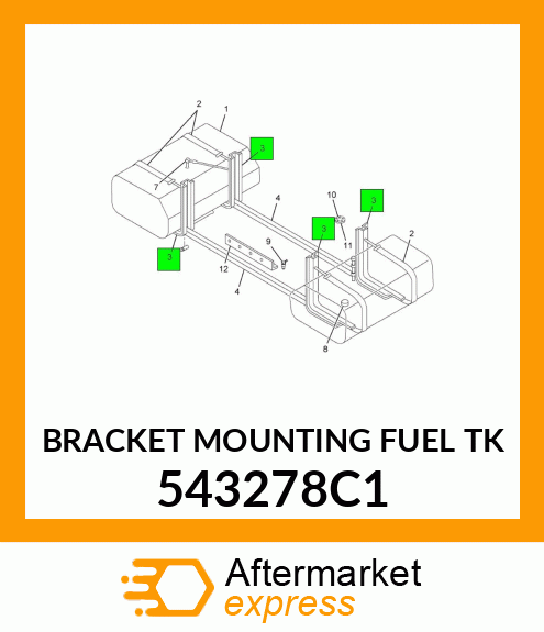 BRACKET MOUNTING FUEL TK 543278C1