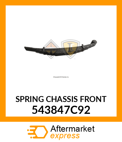 SPRING CHASSIS FRONT 543847C92
