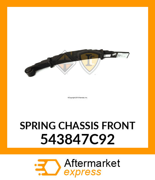 SPRING CHASSIS FRONT 543847C92