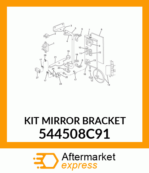 KIT MIRROR BRACKET 544508C91