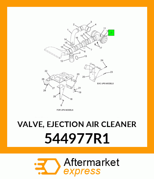 VALVE, EJECTION AIR CLEANER 544977R1