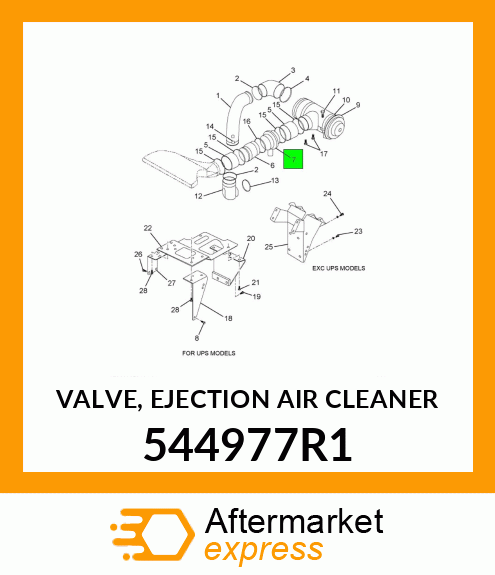 VALVE, EJECTION AIR CLEANER 544977R1