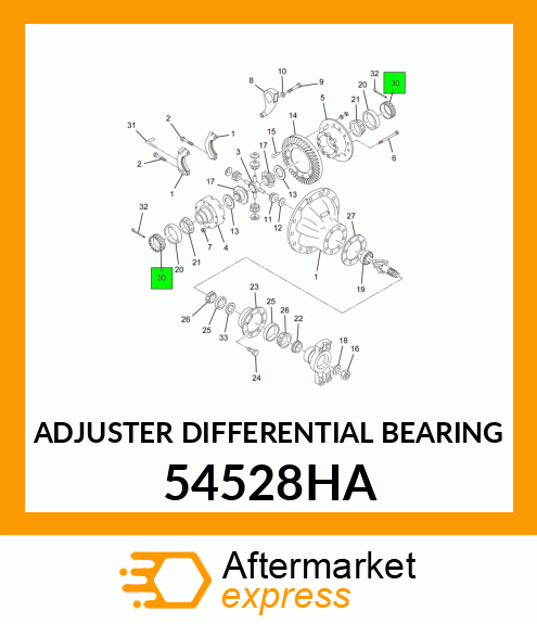 ADJUSTER DIFFERENTIAL BEARING 54528HA