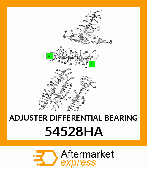 ADJUSTER DIFFERENTIAL BEARING 54528HA