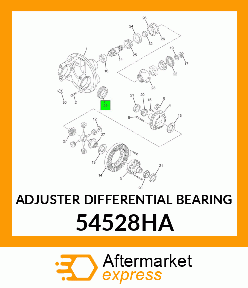 ADJUSTER DIFFERENTIAL BEARING 54528HA