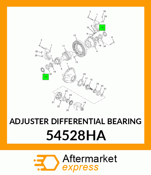 ADJUSTER DIFFERENTIAL BEARING 54528HA