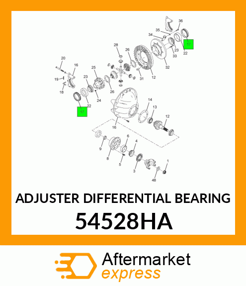 ADJUSTER DIFFERENTIAL BEARING 54528HA