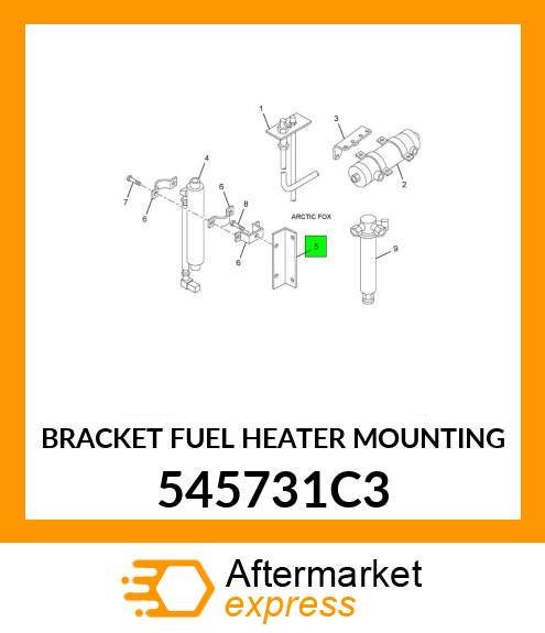 BRACKET FUEL HEATER MOUNTING 545731C3