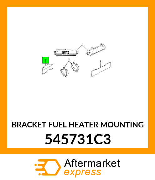 BRACKET FUEL HEATER MOUNTING 545731C3