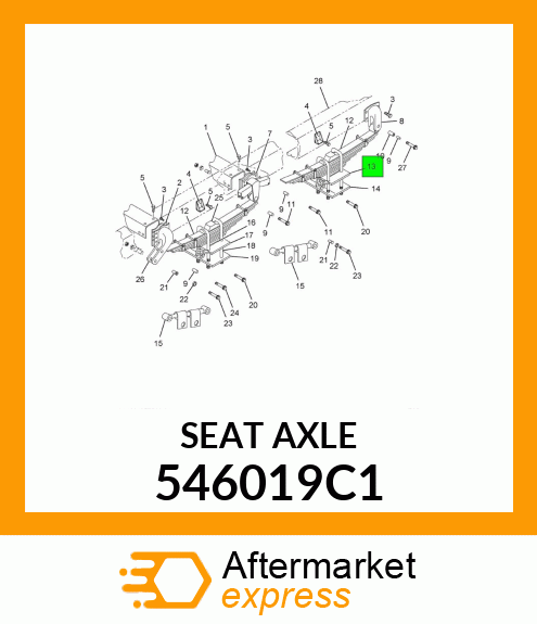 SEAT AXLE 546019C1