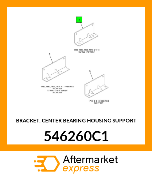 BRACKET, CENTER BEARING HOUSING SUPPORT 546260C1