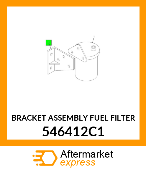 BRACKET ASSEMBLY FUEL FILTER 546412C1