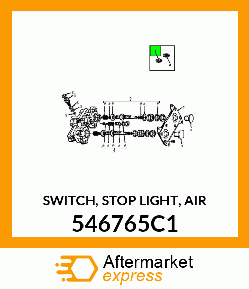 SWITCH, STOP LIGHT, AIR 546765C1