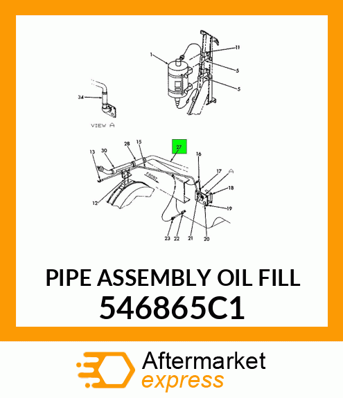 PIPE ASSEMBLY OIL FILL 546865C1