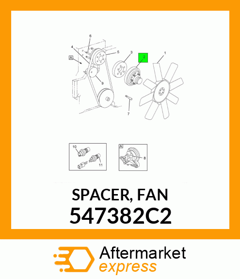 SPACER, FAN 547382C2