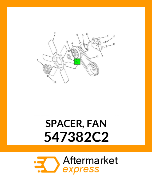 SPACER, FAN 547382C2