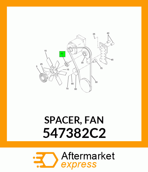 SPACER, FAN 547382C2