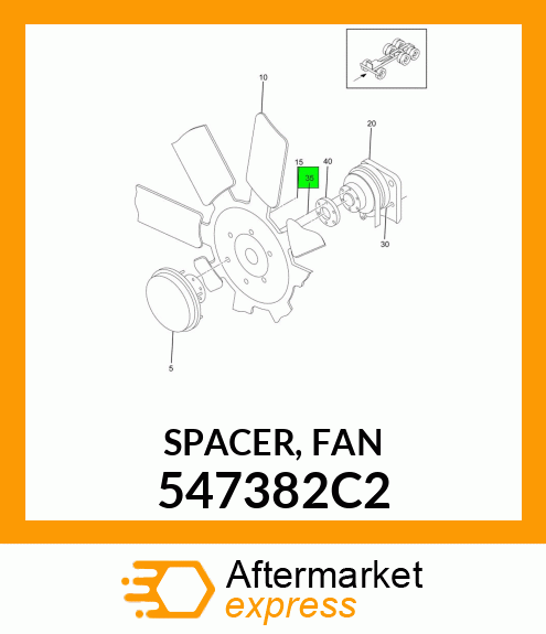 SPACER, FAN 547382C2