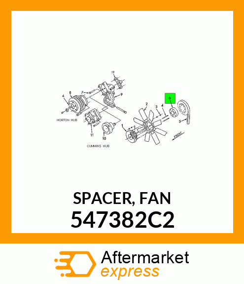 SPACER, FAN 547382C2