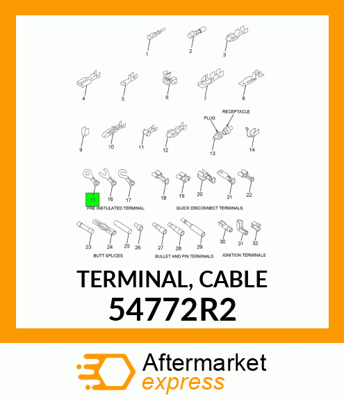 TERMINAL, CABLE 54772R2