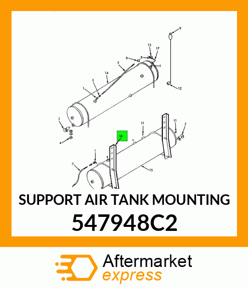 SUPPORT AIR TANK MOUNTING 547948C2