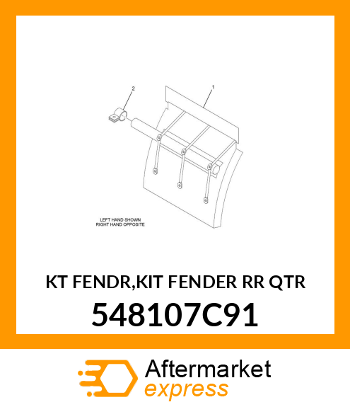 KT FENDR,KIT FENDER RR QTR 548107C91