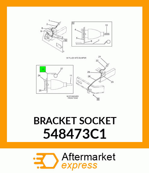 BRACKET SOCKET 548473C1