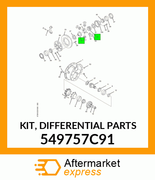 KIT, DIFFERENTIAL PARTS 549757C91