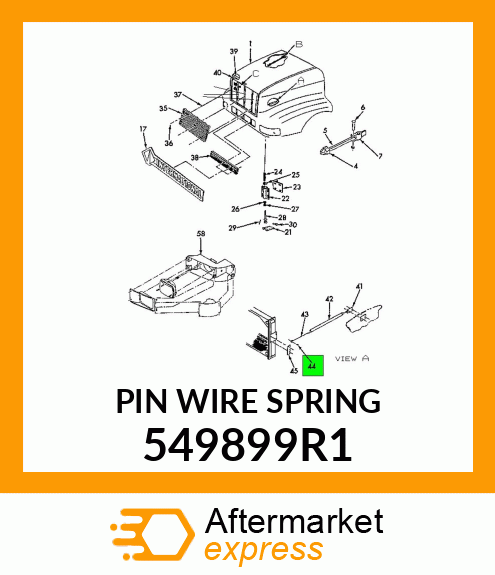 PIN WIRE SPRING 549899R1