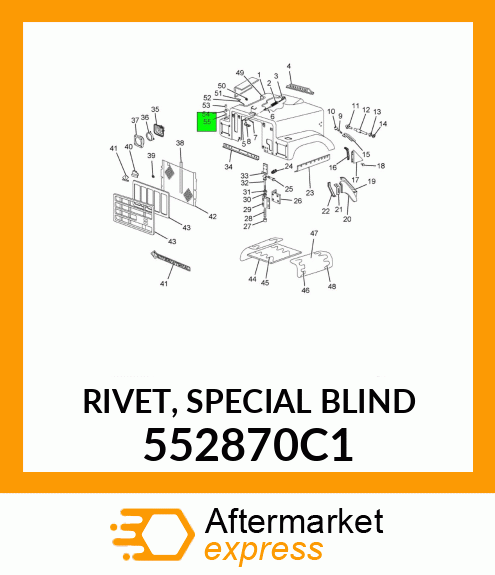 RIVET, SPECIAL BLIND 552870C1