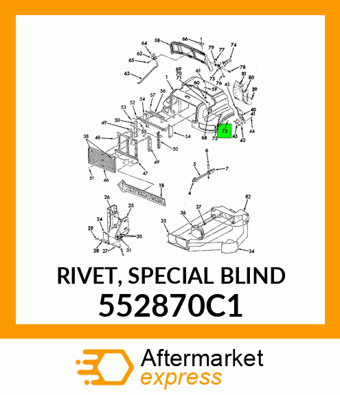 RIVET, SPECIAL BLIND 552870C1