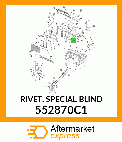 RIVET, SPECIAL BLIND 552870C1