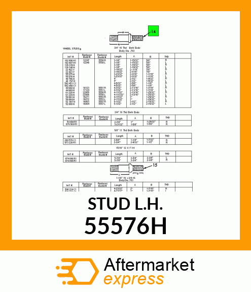 STUD L.H. 55576H